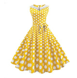 Tendências pop Polka Dot Print Dress