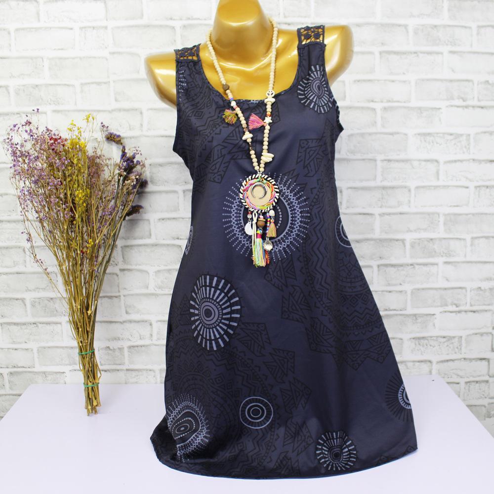 Abstract Mandala Print Summer Dress - THEONE APPAREL