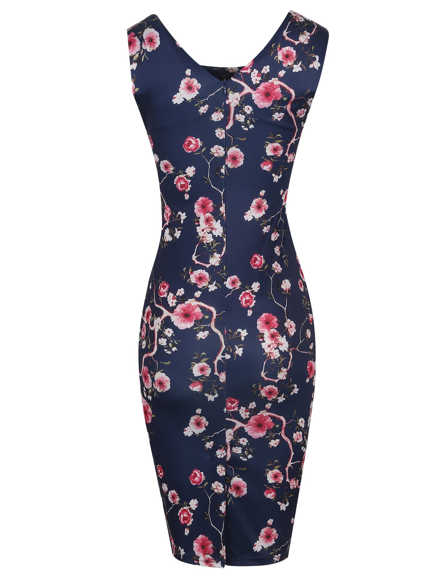 All-Over Print Slinky Sheath Dress - THEONE APPAREL