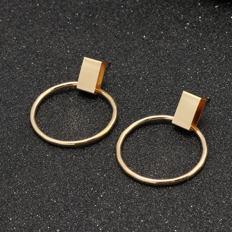 Block Stud and Loop Earrings - THEONE APPAREL