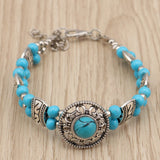 Blue Beaded Metallic Charm - THEONE APPAREL