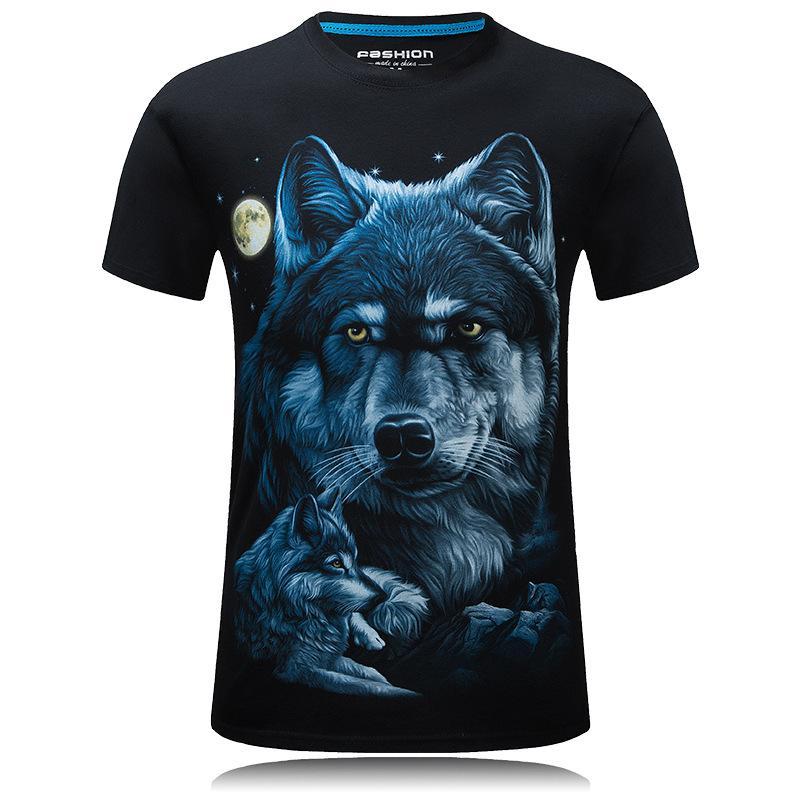 Blue Moon Mystical Wolf Shirt - THEONE APPAREL