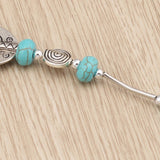 Carved Oblong and Turquoise Bead - THEONE APPAREL