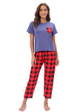 Casual Patterned T-Shirt and Capri Pants Set - THEONE APPAREL